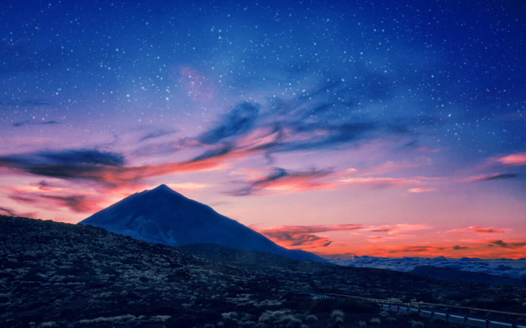Teide Galaxy by night